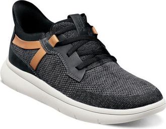 Florsheim Fleet Knit Elastic Sneaker in Black Multi at Nordstrom, Size 10.5
