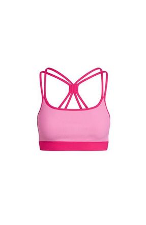Electric Yoga Color Block Rib Bra in Sachet Pink/pink Yarrow at Nordstrom, Size X-Large