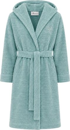 Blumarine Elegante Badjas - Dames - Badjassen - Blauw - S/M - Katoen - Nachtkleding