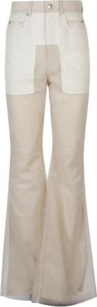 Rick Owens Pantaloni Bolan Bootcut Sand - Dames - Wijde Broeken - Beige - W27 - Broeken