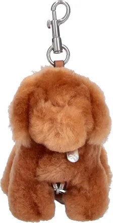 Anya Hindmarch Plush Dog-Shaped Keychain with Detailed Features