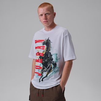 Nike Jordan Mens Jordan Flight T-Shirt in White | IU1836-100