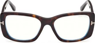 Tom Ford Clip-on Bril - Dames - Brillen - Bruin - 53 MM - Accessoires