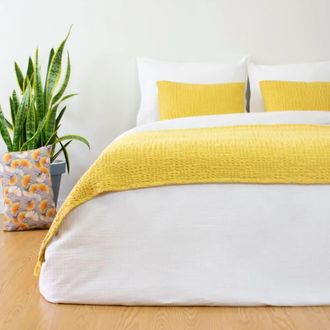 Casa da Laura Funda n&oacute;rdica rayas 100% algod&oacute;n blanco cama 105 cm (180 x 220 cm 1