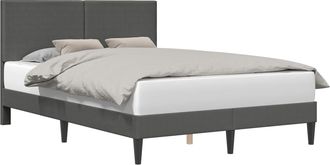 vidaXL Estructura De Cama Gris Oscuro 120 X 190 Cm Tela De Pana Vidaxl
