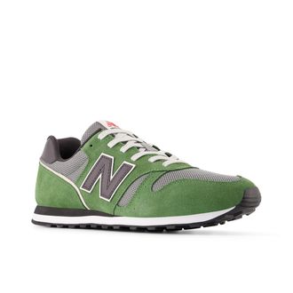 New Balance Sneaker NEW BALANCE 373, Herren, Gr. 42, schwarz alpine, Leder, Textil, Schuhe Sneaker