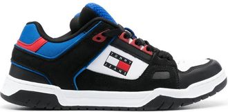 Tommy Jeans slip-on sneakers - men - Calf Leather/Fabric/Rubber/Fabric - 44 - Black