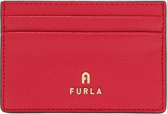 Furla Camelia Leather Card Case