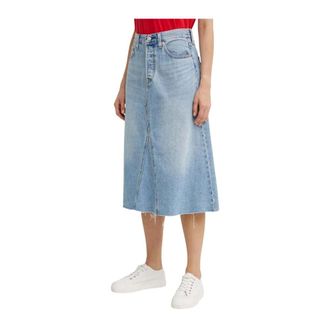 Levi's Dames, Rokken, Blauw, Maat: W25 Denim
