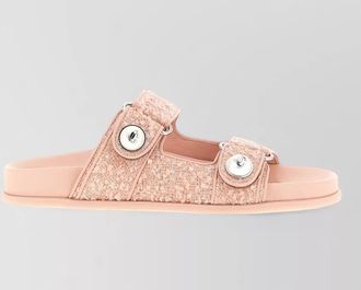 Jimmy Choo London boucl&eacute; fayence sandals