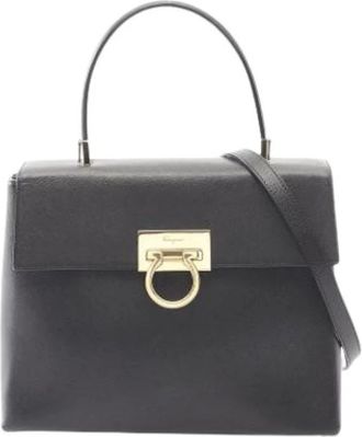 Ferragamo Pre-owned Handbags, female, Black, Size: ONE SIZE Pre-owned Handbag