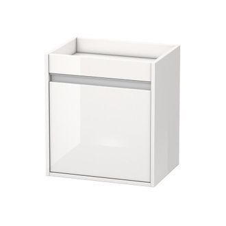 Duravit Armario Bajo Duravit Ketho 2528, 1 Puerta De Madera, Con Bisagra A La Izquierda, 500mm, Color (frente/cuerpo): Decoraci&oacute;n Basalto Mate - Kt2528l4343