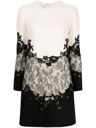 Valentino Garavani lace-embellished shift dress - Black