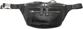Valentino Vintage, unisex, Zwart, ONE Size, Leer, Pre-owned Vintage Belt Bag