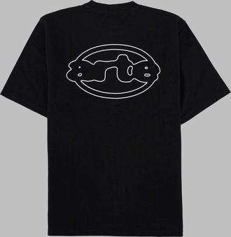 Arte Logo Cotton T-Shirt - Black