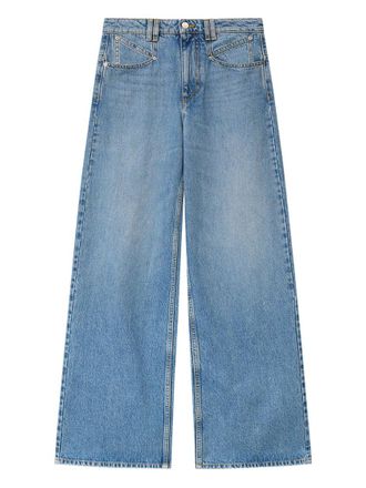 Isabel Marant Sky Blue Straight High Rise Jeans