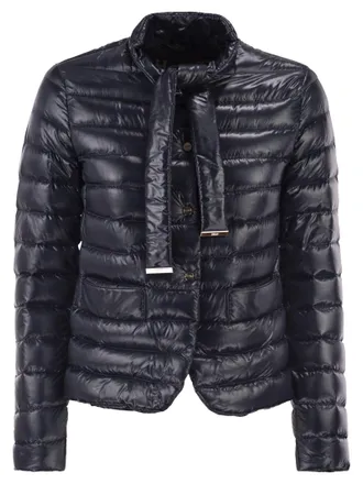 Herno ultralicht donsjack met strikhals