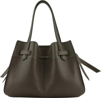 Pourchet Blossom MM Handtas - Dames - Handtassen - Groen - ONE Size - Leer - Tassen