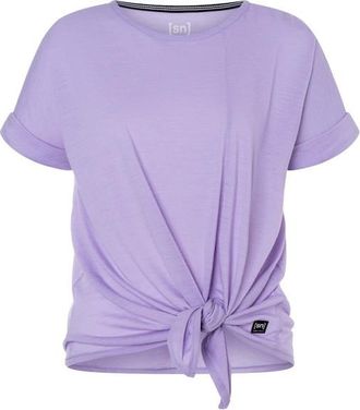 super.natural JP Knot Tee Merinoshirt für Damen | lila