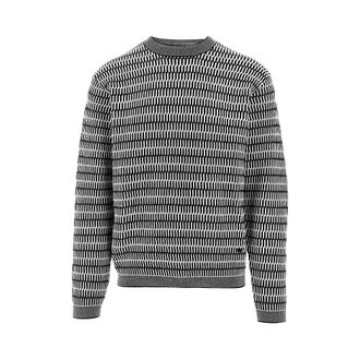 Emporio Armani Jacquard wool crewneck sweater Man XXL