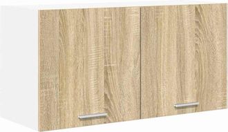 vidaXL Hanging Cabinet Riga Sonoma Oak 80 x 31 x 40 cm Engineered Wood vidaXL