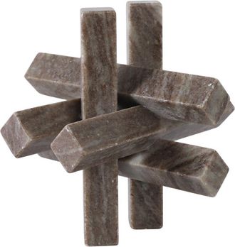 Sagebrook Home 7X7in Marble Geometric Orb