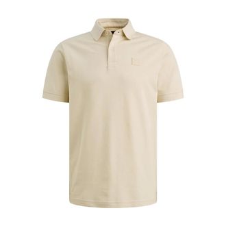 PME Legend Stretch Pique Polo met Flight Pocket - Heren - Tops - Beige - Maat: 2XL Katoen