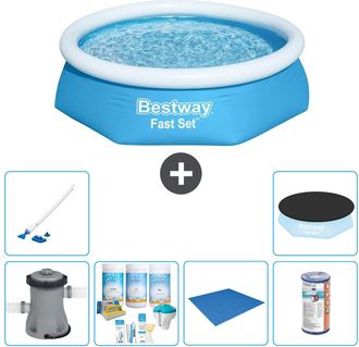 Bestway Piscina Bestway Fast Set Redonda - 244x61 Cm - 8-piezas S21400