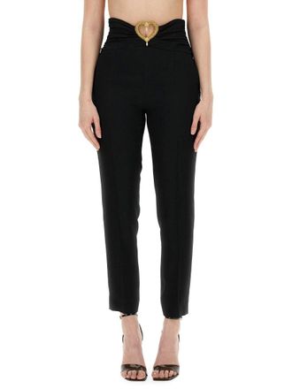 Moschino Heart-Appliqu&eacute; Trousers - Black