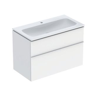 Keramag Keramag - Geberit Icon Set Mueble Lavabo Con Mueble Bajo Lavabo, 2 Cajones