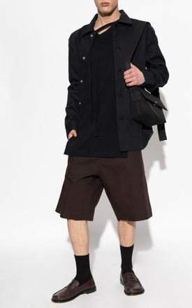 Jil Sander Shirt With Side Pockets, Mens, Black