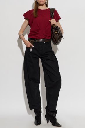 Isabel Marant Oriane Jeans, Womens, Black