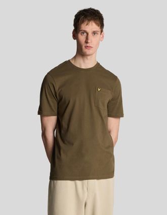 Lyle & Scott Lyle And Scott Mens Pocket T-Shirt - Cream - Size: 34