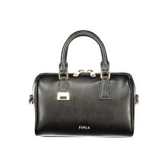 Furla Black Leather Womens Handbag