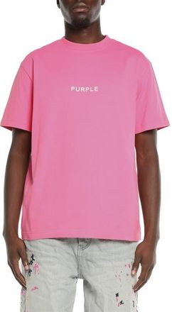 Purple Logo Graphic Cotton Jersey T-Shirt in Pink at Nordstrom, Size Xx-Large
