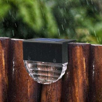 OEM Luces Solares Para Terraza, Linterna Led Inal&aacute;mbrica Para Valla, Sensor De Luz Inteligente Para Exteriores, Luz De Seguridad Impermeable Ip55 Con Colo