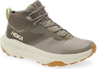Hoka One One Transport Chukka GORE-Tex Waterproof Trail Shoe in Light Roast /Eggshell at Nordstrom, Size 11.5