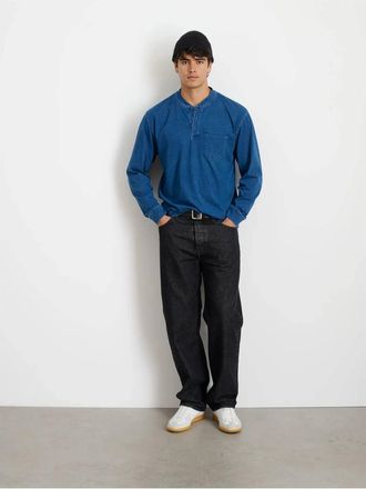 Alex Mill Alan Henley Tee In Indigo
