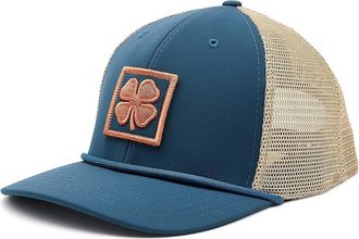 Black Clover Granite 3 Adjustable Hat Baseball Caps Blue/Tan Mesh, Polyester/Spandex