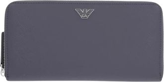 Emporio Armani Heren, Accessoires, Grijs, Maat: ONE Size Leer