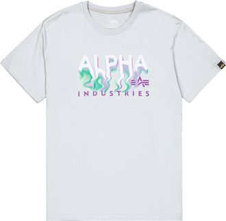 Alpha Industries T-Shirt ALPHA INDUSTRIES Nebula T-Shirt, Herren, Gr. XXL, grau (pastel grau), Obermaterial: 100% Baumwolle, Shirts T-Shirt