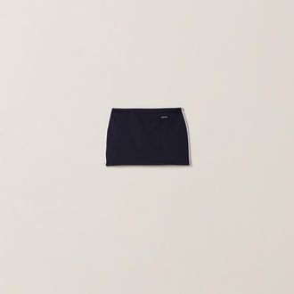 Miu Miu Technical yarn miniskirt