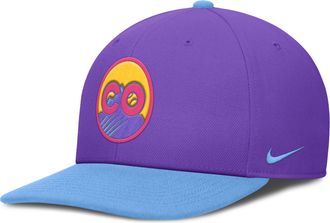 Nike Colorado Rockies City Connect Pro Nike Mens Dri-FIT MLB Adjustable Hat in Purple | NB090DHXDNV-N2E