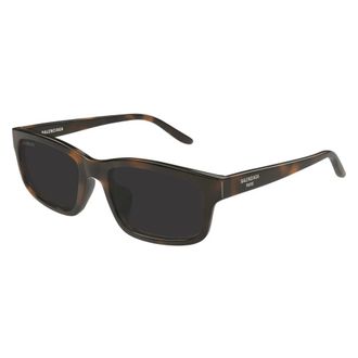 Balenciaga Rechthoekige Zonnebril - unisex - Accessoires - Bruin - Maat: 56 MM Nylon