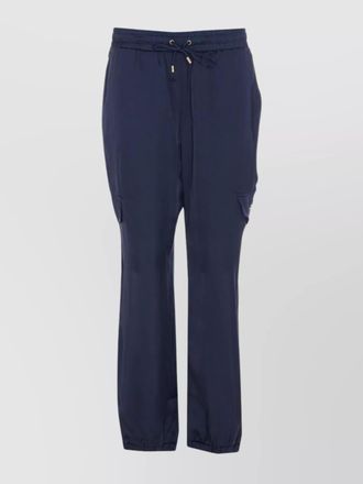 Liu Jo cargo pocket satin effect trousers