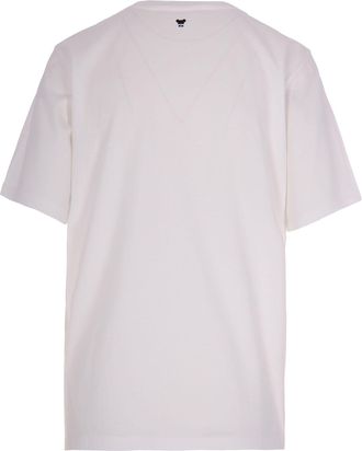 Max Mara Womens T-Shirt Agile Love White Cotton T-Shirts & Jerseys