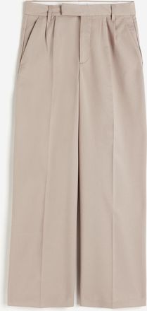 H&M Elegante Hose - Helles Greige