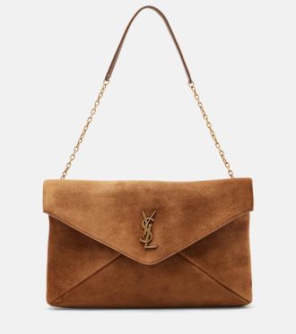 Saint Laurent Cassandre Large suede shoulder bag