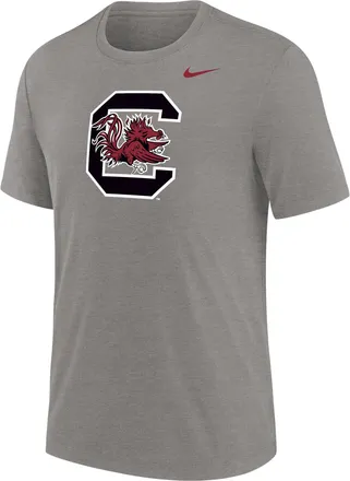 Nike Mens College (South Carolina Gamecocks) Tri-Blend T-Shirt in Grey | M21372P204SCAR-DGH