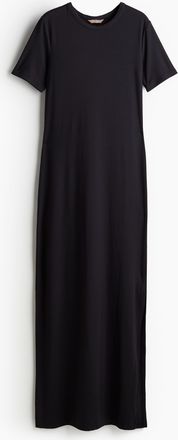 H&M T-Shirt-Kleid - Softschwarz